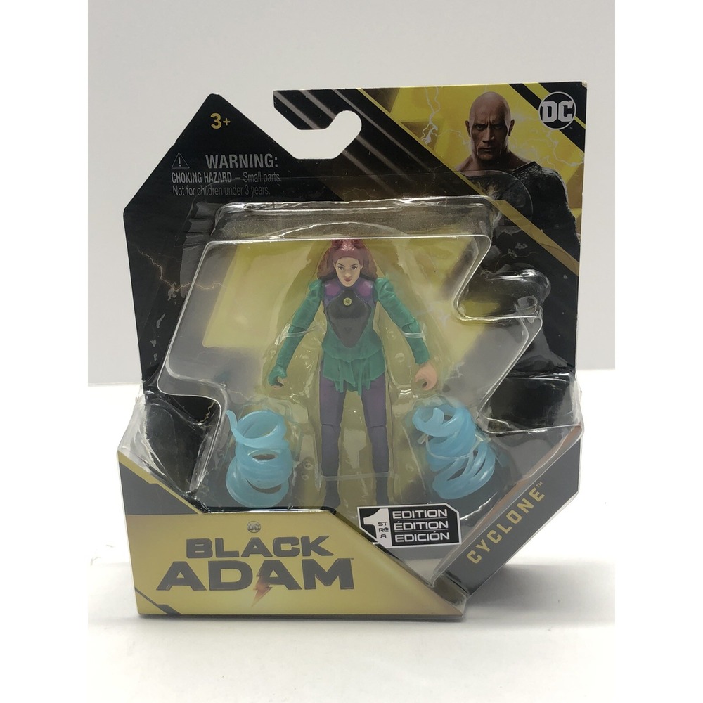 DC Comics Black Adam 1st edition 4" Action Figure Cyclone Spin Master New #op1